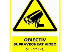 Placute braille obiectiv supravegheat video pentru nevazatori